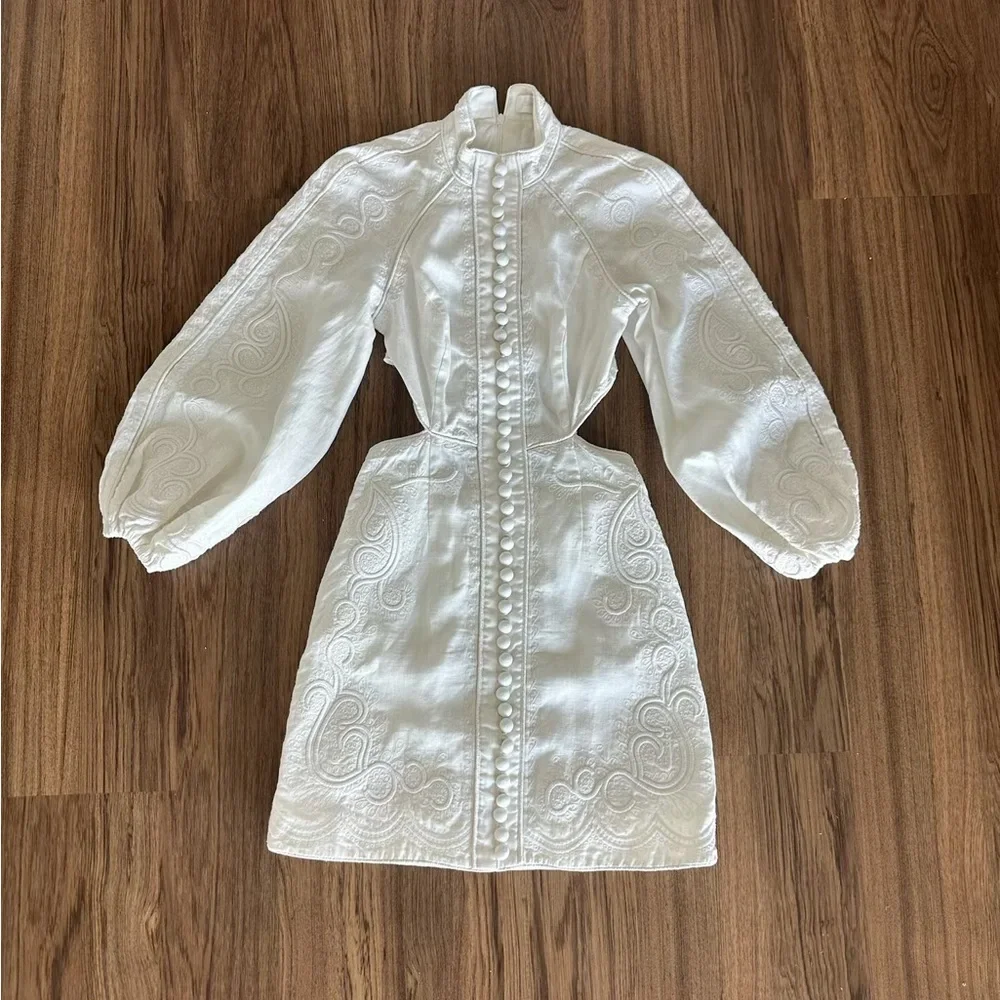 Zimmermann Bonita Corded Linen Dress - Picture 5 of 8